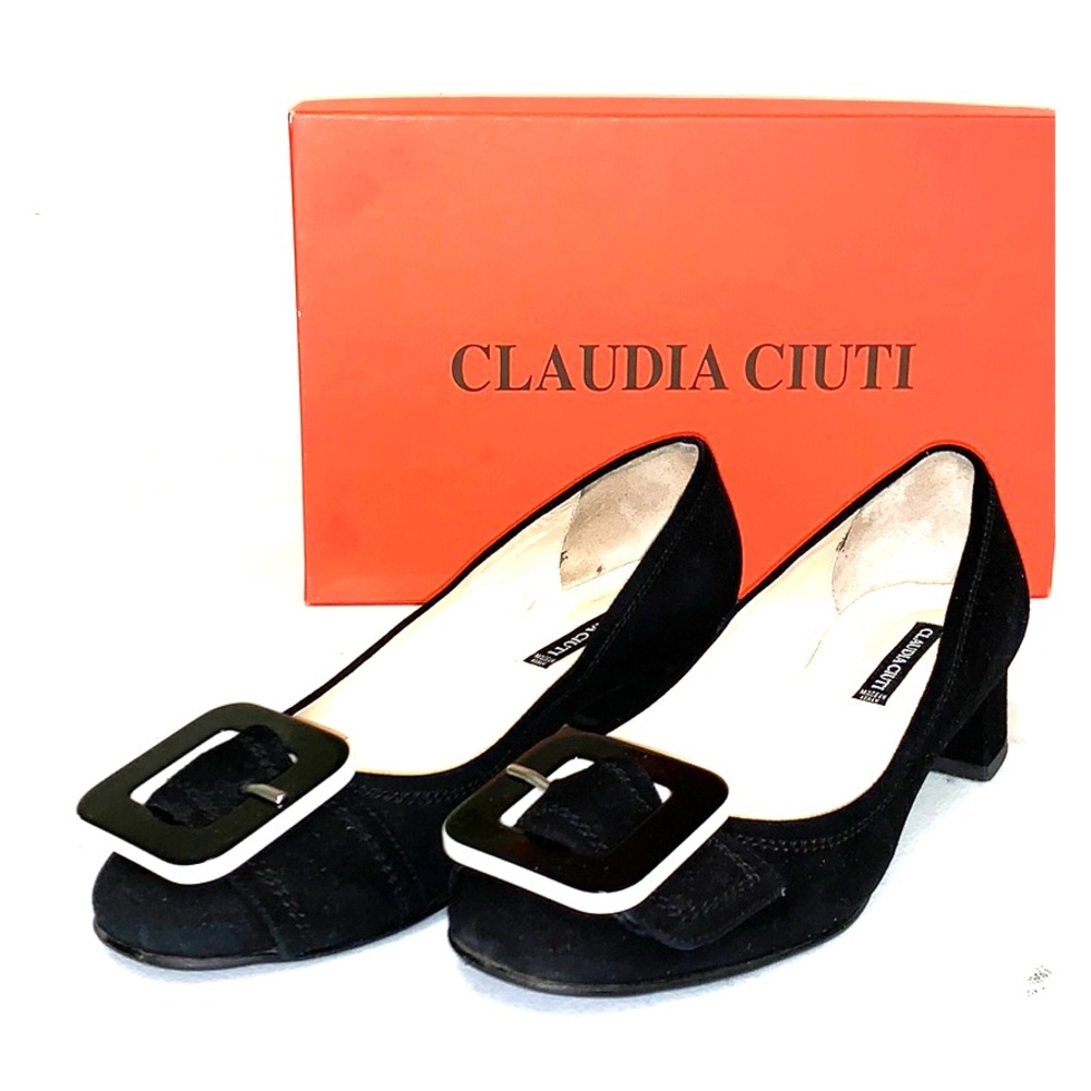 NWT Claudia Ciuti Shoes in Black Suede